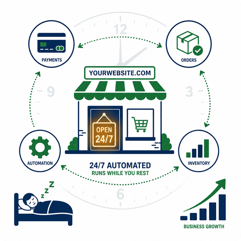 24/7 Automated Sales & Inventory: